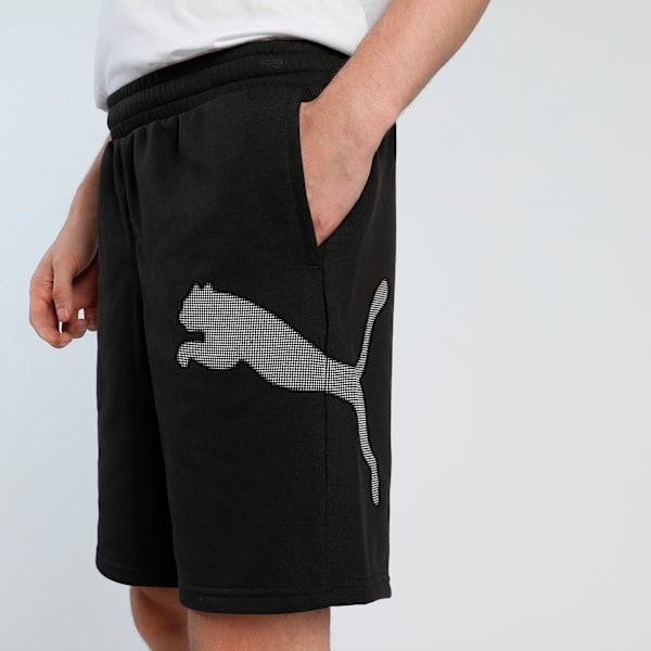 Train All Day Big Logo Men's Training 8" Knit Shorts, PUMA Black, extralarge-IND
